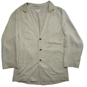Tommy Bahama Men's Beige Silk Blazer Sport Jacket Size‎ XL